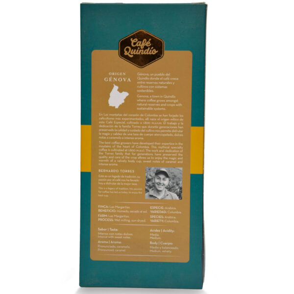 Café Quindío Génova Especial 340g Grano - Imagen 3